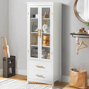 Rosdorf Park Kalirae Freestanding Linen Cabinet & Reviews Wayfair